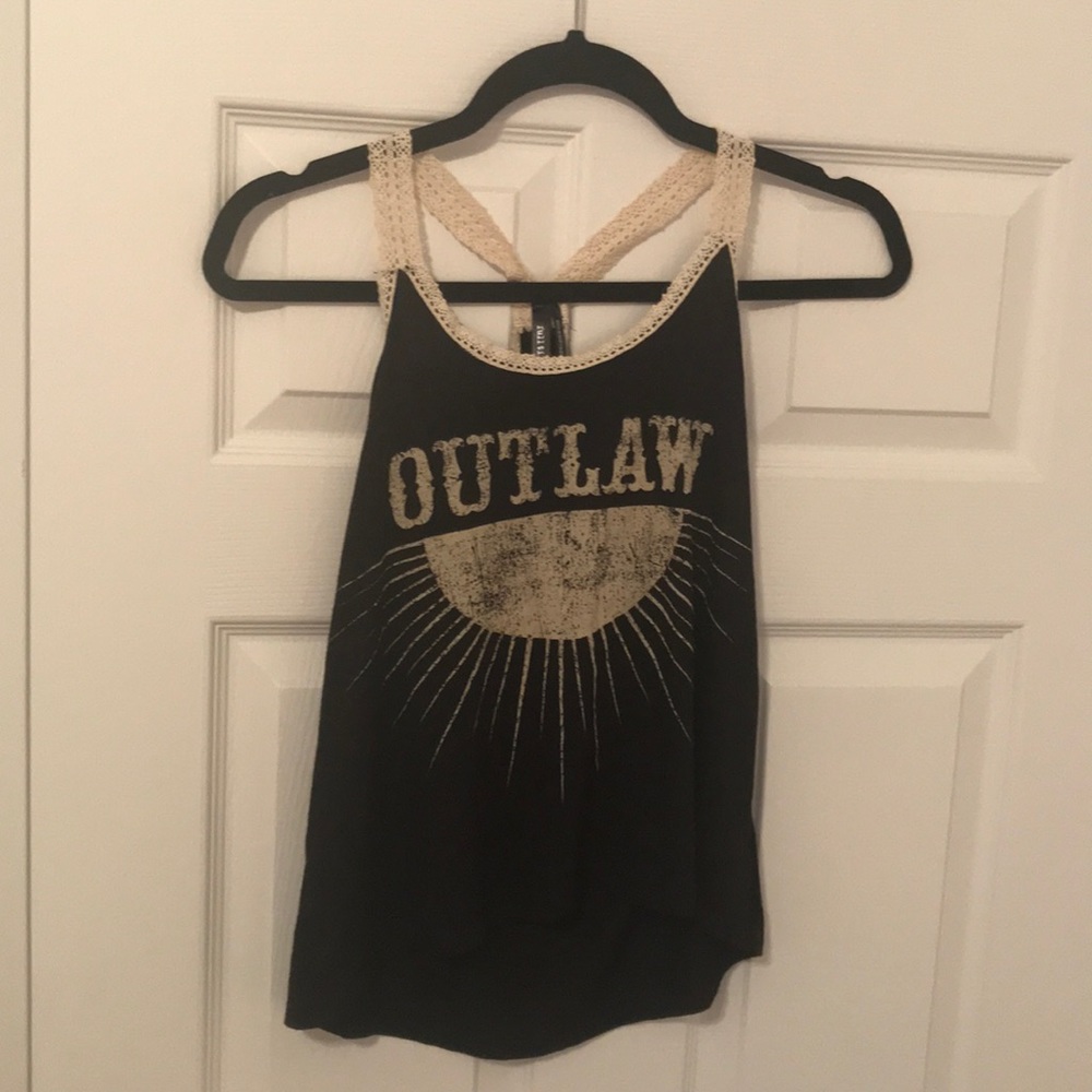 Full tilt racer back crochet outlaw tank Tilly’s